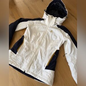 Salomon White and Navy Ski Jacket